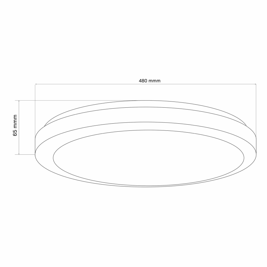 LED ljusreglerad taklampa till badrum MARIAN LED/72W/230V diameter 48 cm 3000-6000K IP44 + fjärrkontroll