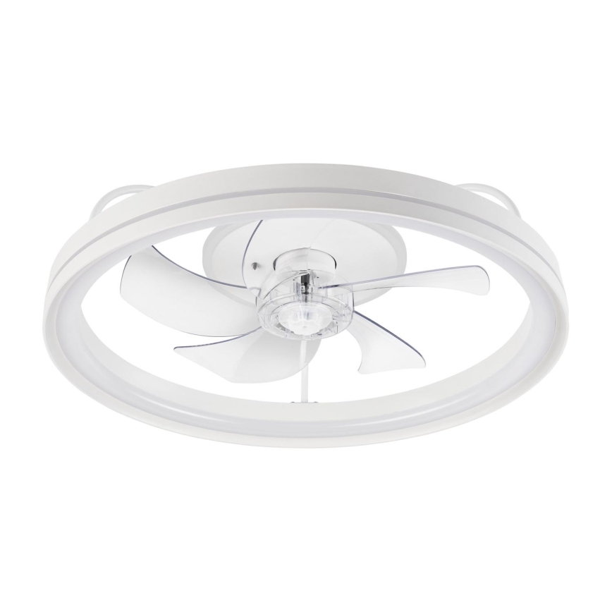 LED Dimbar taklampa med fläkt FARGO LED/37W/230V vit + fjärrkontroll