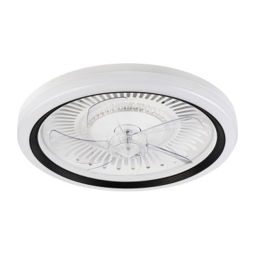 LED Dimbar taklampa med fläkt GEMMA LED/37W/230V vit + fjärrkontroll