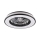 LED Dimbar taklampa med fläkt LED/48W/230V 3000-6500K svart + fjärrkontroll