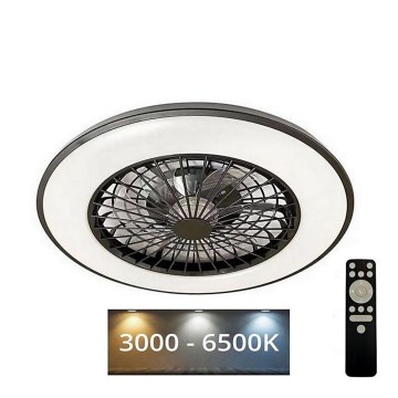 LED Dimbar taklampa med fläkt OPAL LED/48W/230V 3000-6500K + fjärrkontroll