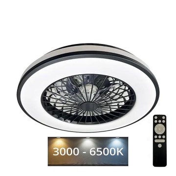 LED Dimbar taklampa med fläkt OPAL LED/48W/230V 3000-6500K + fjärrkontroll