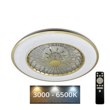 LED Dimbar taklampa med fläkt OPAL LED/48W/230V 3000-6500K + fjärrkontroll