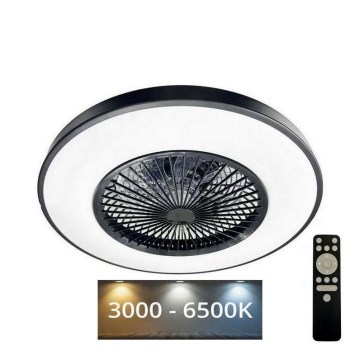LED Dimbar taklampa med fläkt OPAL LED/72W/230V 3000-6500 + fjärrkontroll