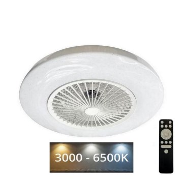 LED Dimbar taklampa med fläkt OPAL LED/72W/230V 3000-6500K + fjärrkontroll