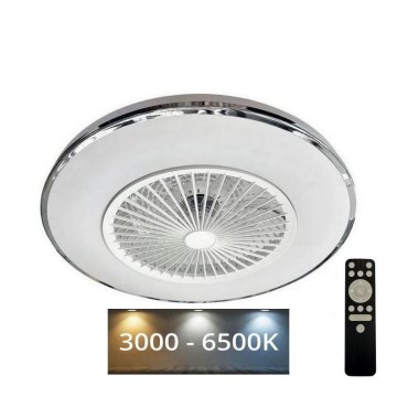 LED Dimbar taklampa med fläkt OPAL LED/72W/230V 3000-6500K + fjärrkontroll