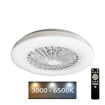 LED Dimbar taklampa med fläkt STAR LED/48W/230V 3000-6500K + fjärrkontroll