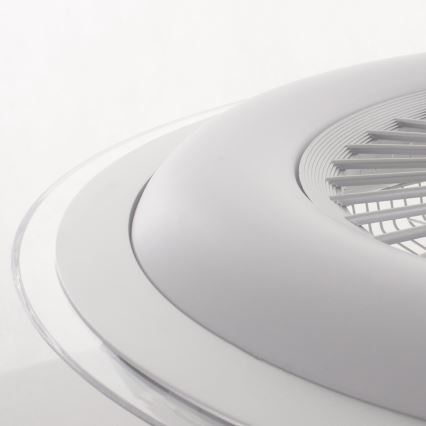 LED Dimbar taklampa med fläkt  ZONDA LED/48W/230V 3000-6000K silver + fjärrkontroll