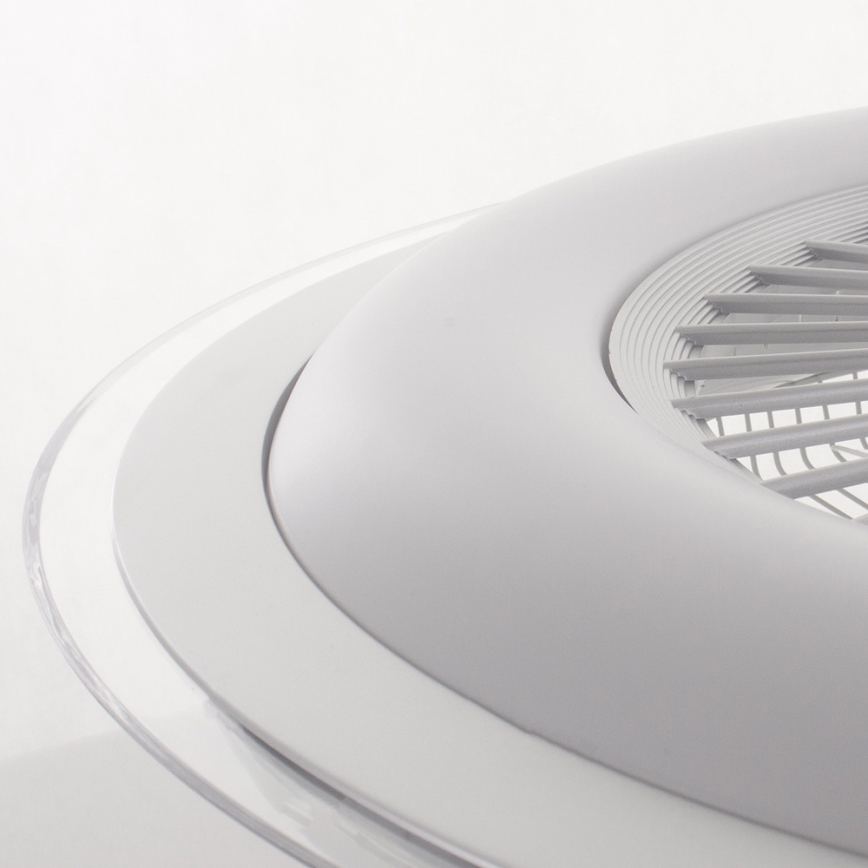 LED Dimbar taklampa med fläkt  ZONDA LED/48W/230V 3000-6000K silver + fjärrkontroll