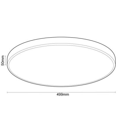LED Dimbar taklampa med röststyrning OPAL LED/48W/230V 2700-6500K vit + fjärrkontroll