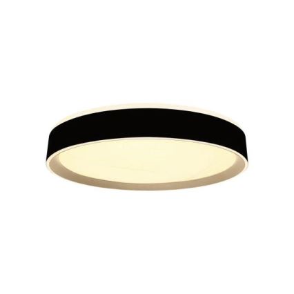 LED Dimbar taklampa med röststyrning OPAL LED/48W/230V 2700-6500K svart + fjärrkontroll