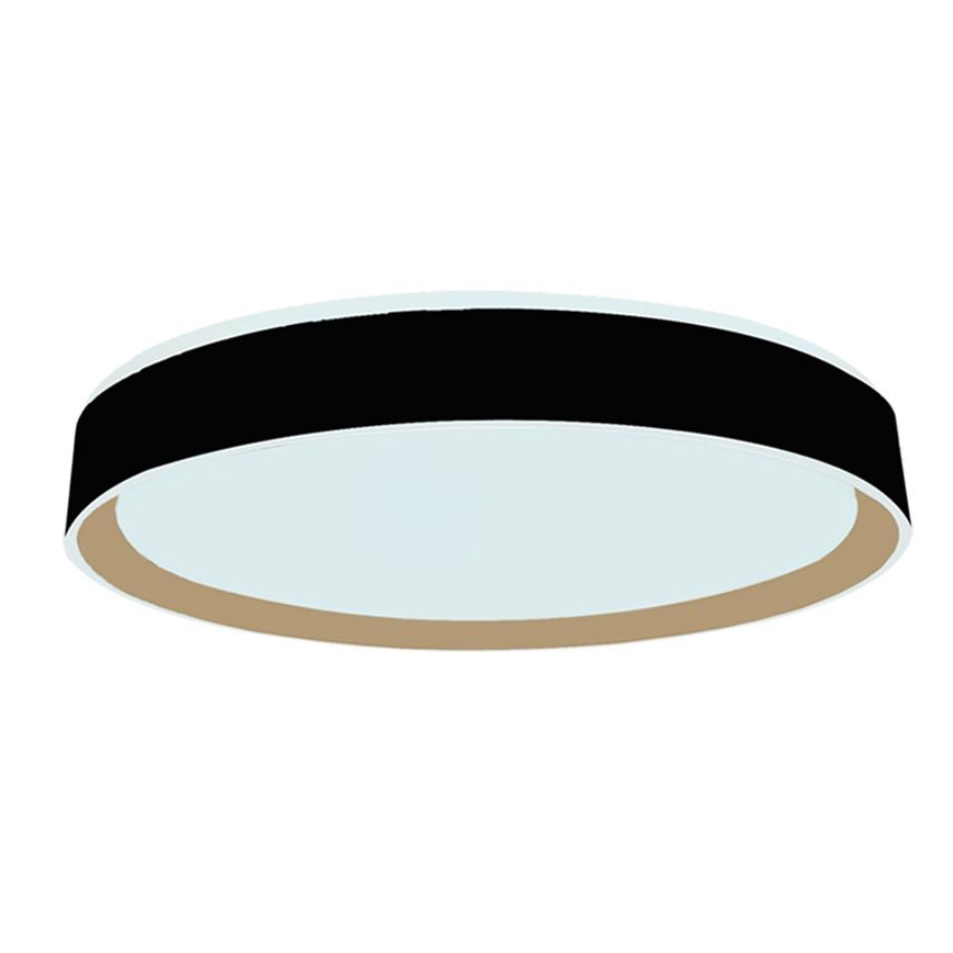 LED Dimbar taklampa med röststyrning OPAL LED/48W/230V 2700-6500K svart + fjärrkontroll