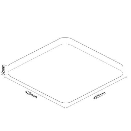 LED Dimbar taklampa med röststyrning OPAL LED/48W/230V 2700-6500K vit + fjärrkontroll
