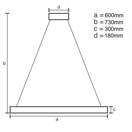 LED Dimbart kristallkrona på stång LED/80W/230V 3000-6500K guld + fjärrkontroll
