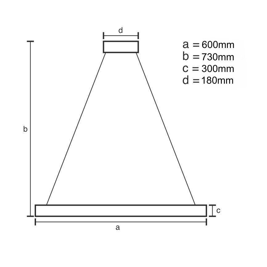 LED Dimbart kristallkrona på stång LED/80W/230V 3000-6500K guld + fjärrkontroll