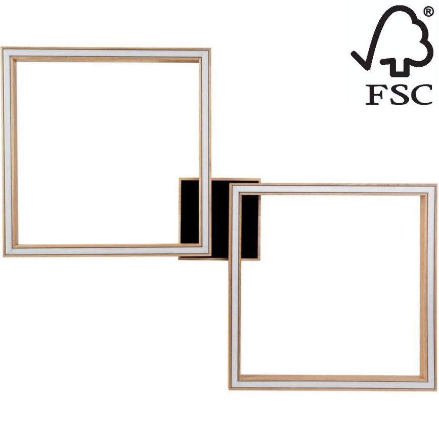 LED Dimbar taklampa RAMME 2xLED/24W/230V ek – FSC certifierade