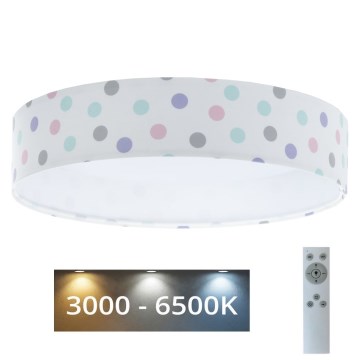 LED Dimbar taklampa SMART GALAXY KIDS LED/24W/230V 3000-6500K Prickar färgrik + fjärrkontroll