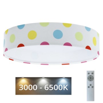 LED Dimbar taklampa SMART GALAXY KIDS LED/24W/230V 3000-6500K Prickar färgrik + fjärrkontroll