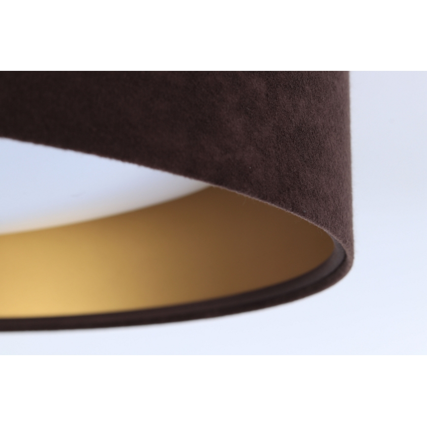 LED Dimbar taklampa SMART GALAXY LED/24W/230V brun/guld + fjärrkontroll