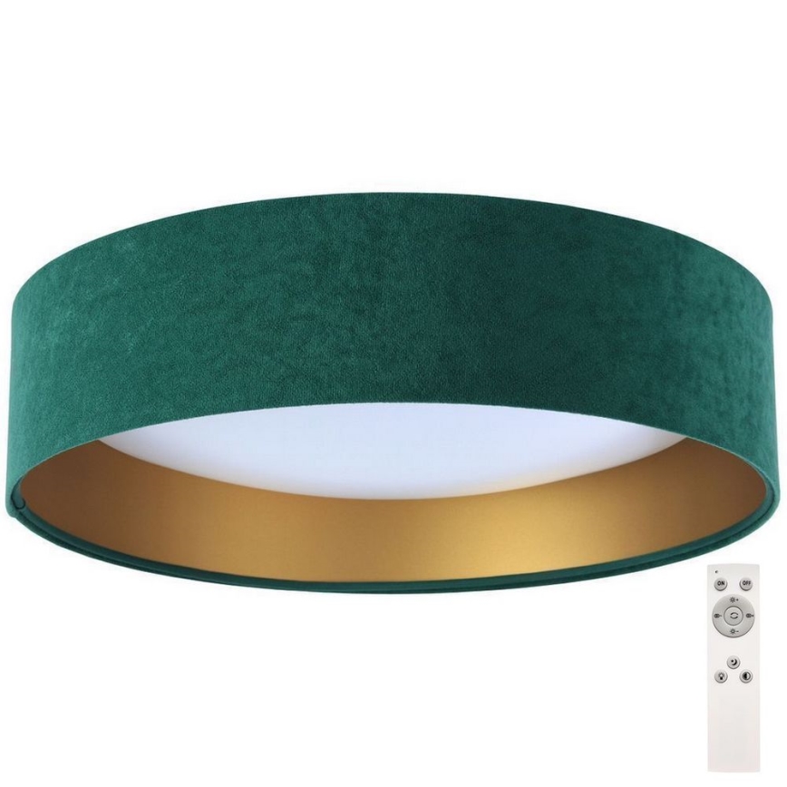 LED Dimbar taklampa SMART GALAXY LED/24W/230V grön/guld 3000-6500K + fjärrkontroll