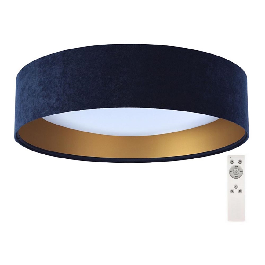 LED Dimbar taklampa SMART GALAXY LED/24W/230V mörkblå/guld 3000-6500K + fjärrkontroll