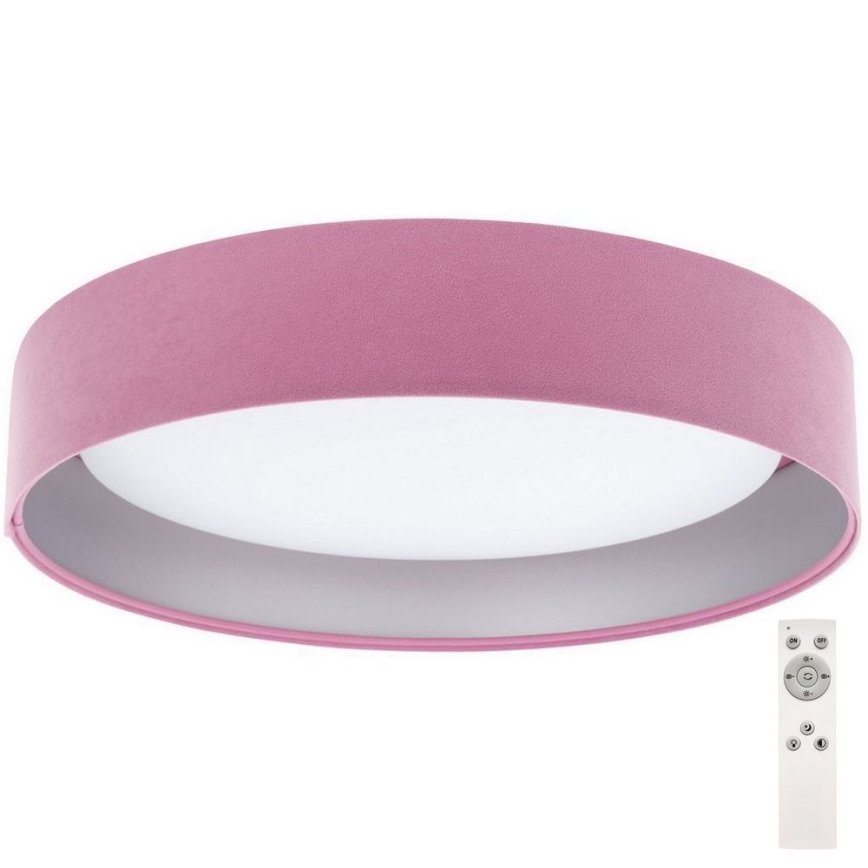 LED Dimbar taklampa SMART GALAXY LED/24W/230V rosa/silver 3000-6500K + fjärrkontroll