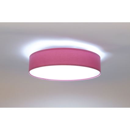 LED Dimbar taklampa SMART GALAXY LED/24W/230V rosa/silver 3000-6500K + fjärrkontroll