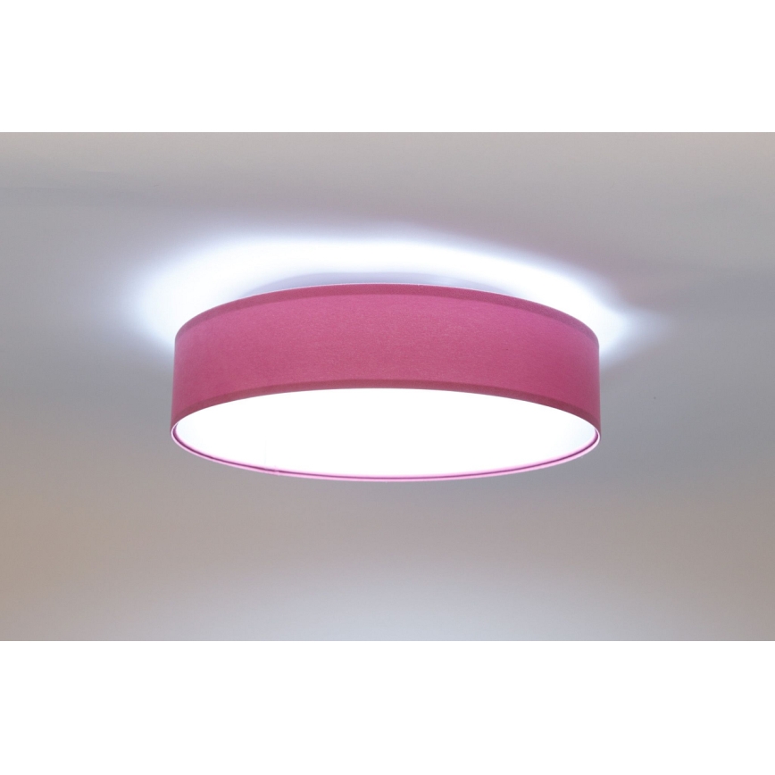 LED Dimbar taklampa SMART GALAXY LED/24W/230V rosa/silver 3000-6500K + fjärrkontroll