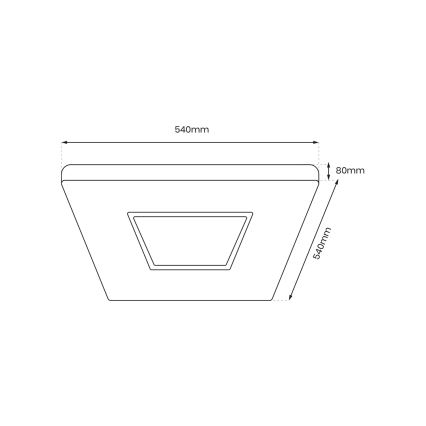 LED Dimbar taklampa SPARKY LED/65W/230V 3000-6000K + fjärrkontroll