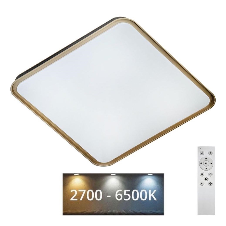 LED Dimbar taklampa UNA LED/60W/230V 2700-6500K 50x50 cm + fjärrkontroll