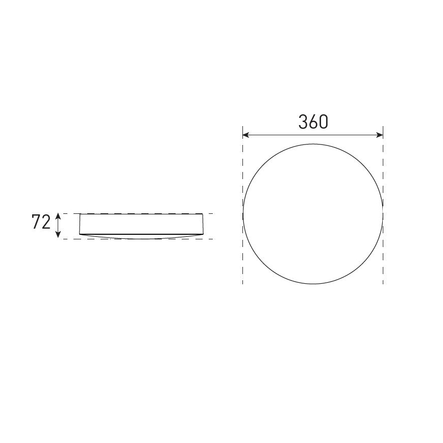 LED ljusreglerad taklampa till badrum VARIO LUMO LED/13/18W/230V 3000/4000/5700K diameter 36 cm IP44 vit