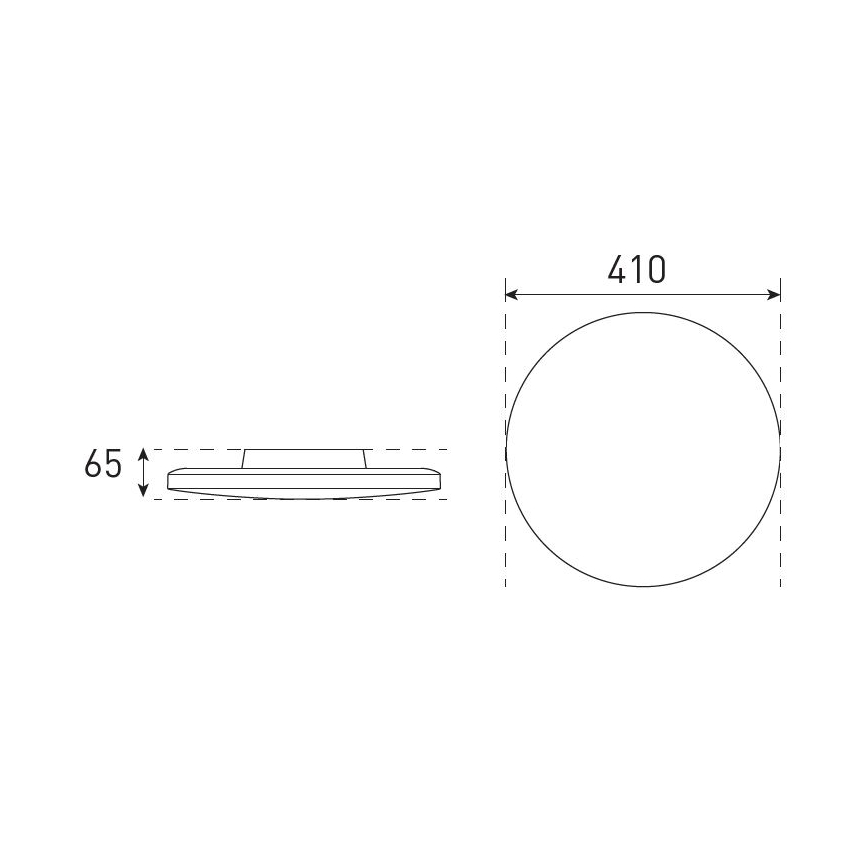 LED ljusreglerad taklampa till badrum VARIO NOVA LED/22/32W/230V 3000/4000/5700K diameter 41 cm IP44 svart