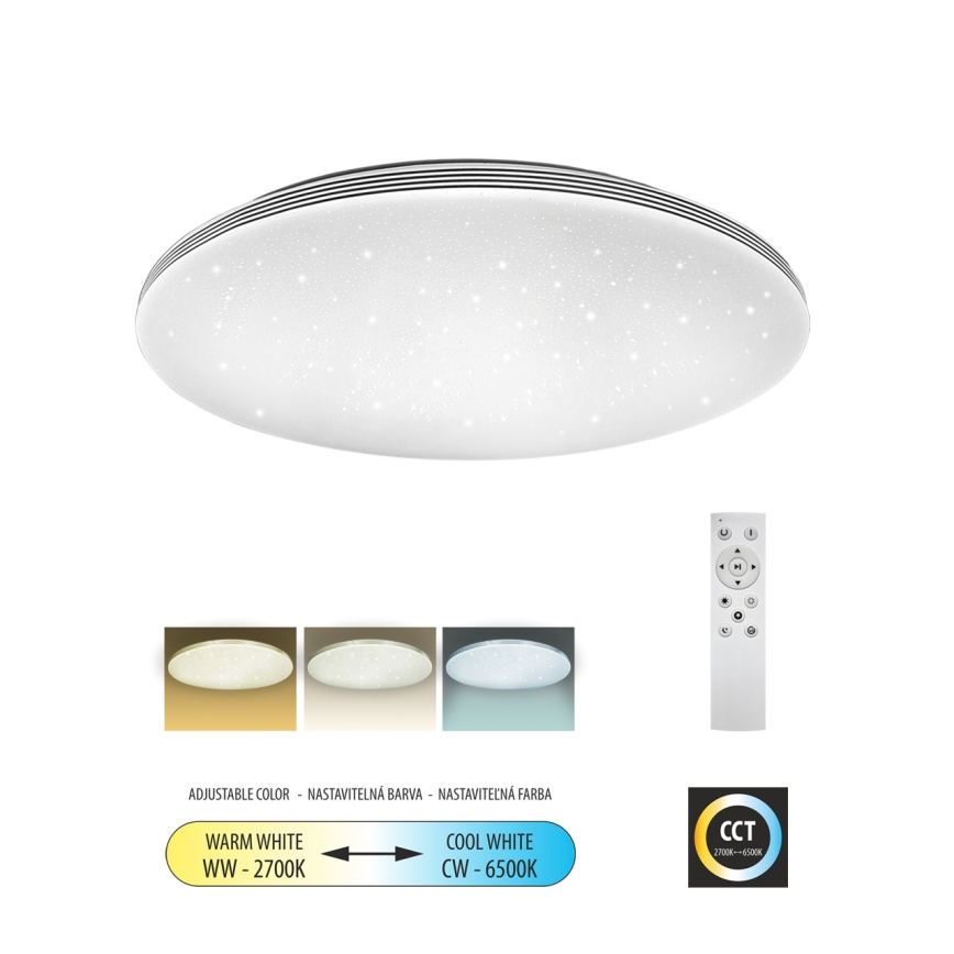 LED Dimbar taklampa VENTA LED/36W/230V 2700-6500K diameter 48 cm + fjärrkontroll