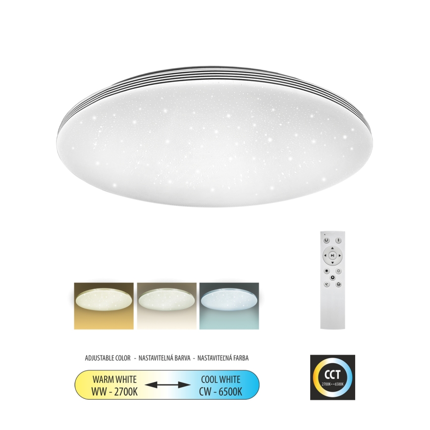 LED Dimbar taklampa VENTA LED/60W/230V 2700-6500K diameter 58 cm + fjärrkontroll