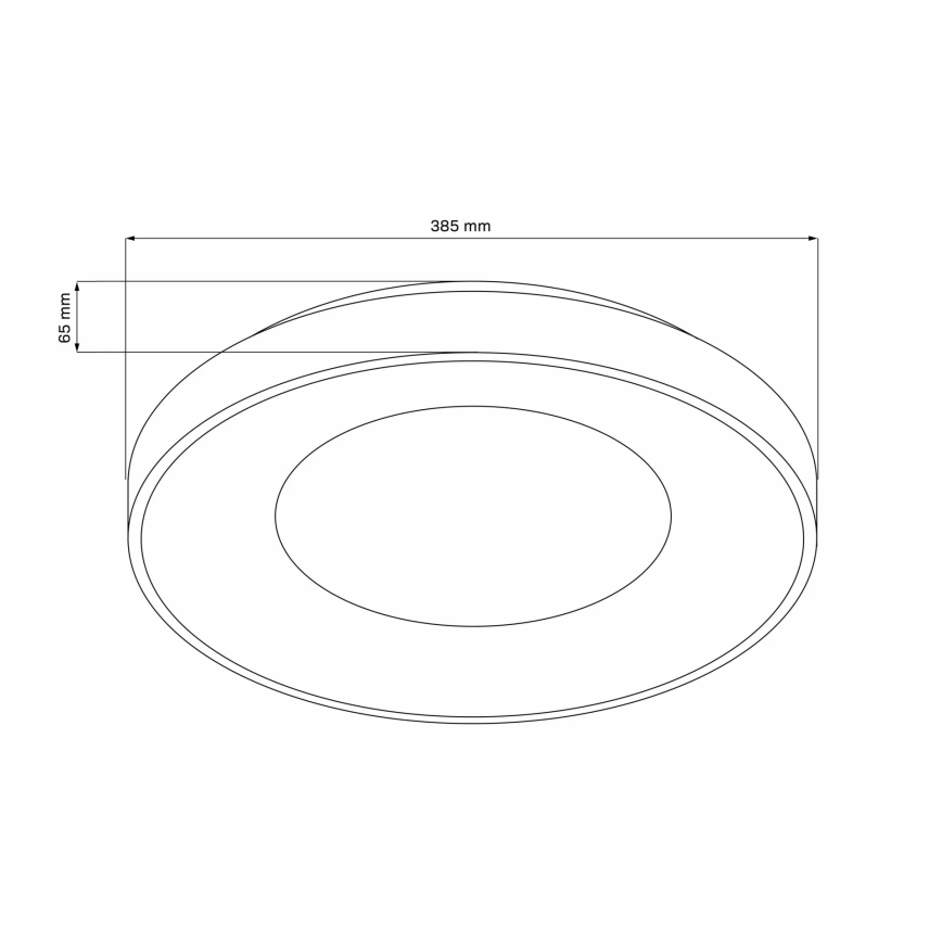LED ljusreglerad taklampa till badrum WITOLD LED/48W/230V diameter 38,5 cm 3000-6000K IP44 +Dálkové kontroll