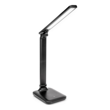 LED Dimbar touch bordslampa med trådlös laddning och USB port REMUS LED/5W/230V svart