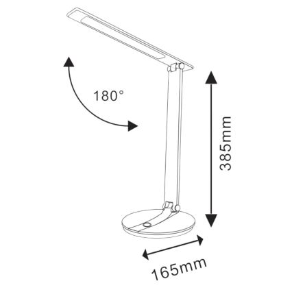 LED Dimbar touch Bordslampa SERRA LED/8W/230V vit
