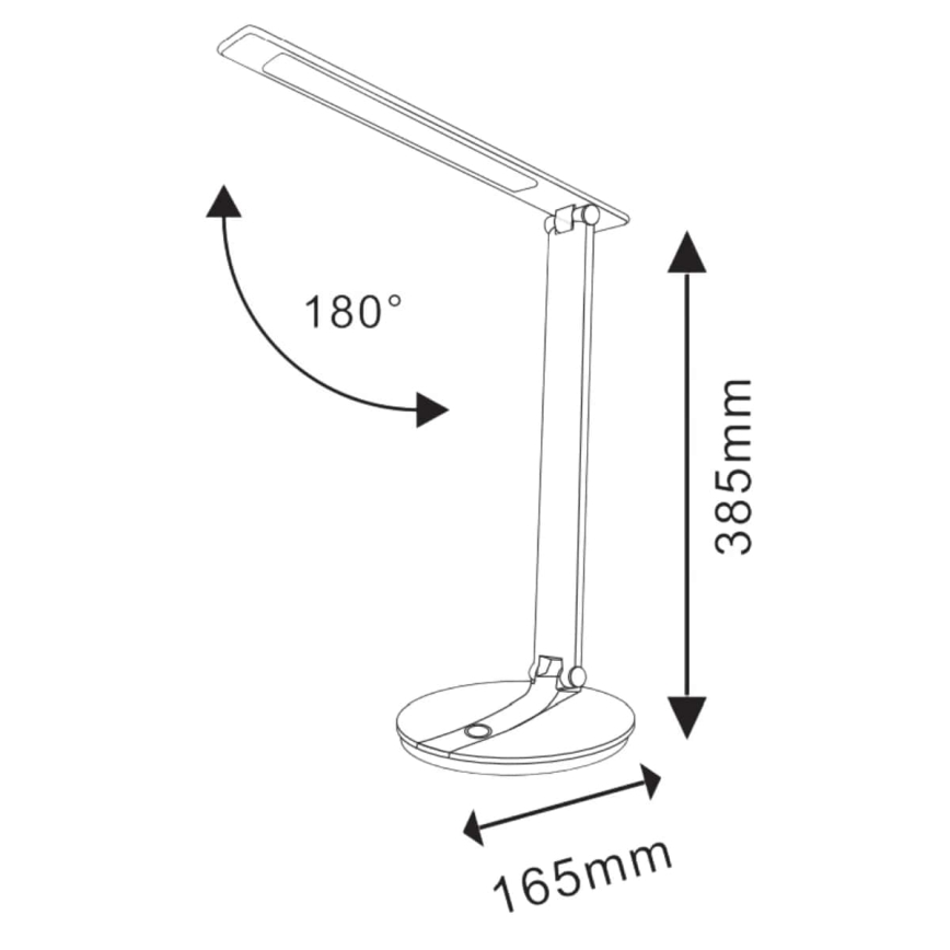 LED Dimbar touch Bordslampa SERRA LED/8W/230V vit