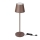 LED Dimbar touch uppladdningsbar bordslampa LED/2W/5V 4400 mAh 3000K IP54 brun