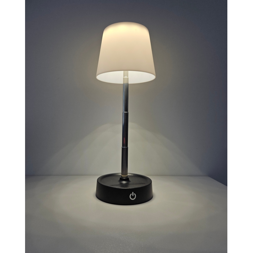 LED Dimbara Touchbordslampa LED/3W/5V USB 800 mAh vit