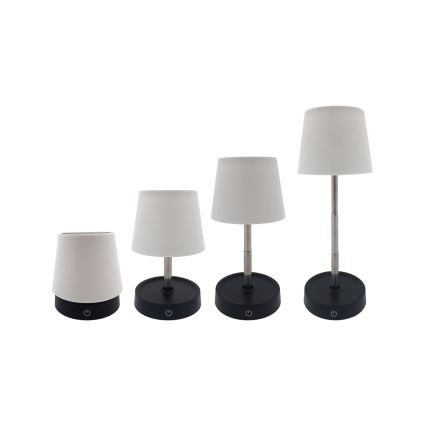 LED Dimbara Touchbordslampa LED/3W/5V USB 800 mAh vit