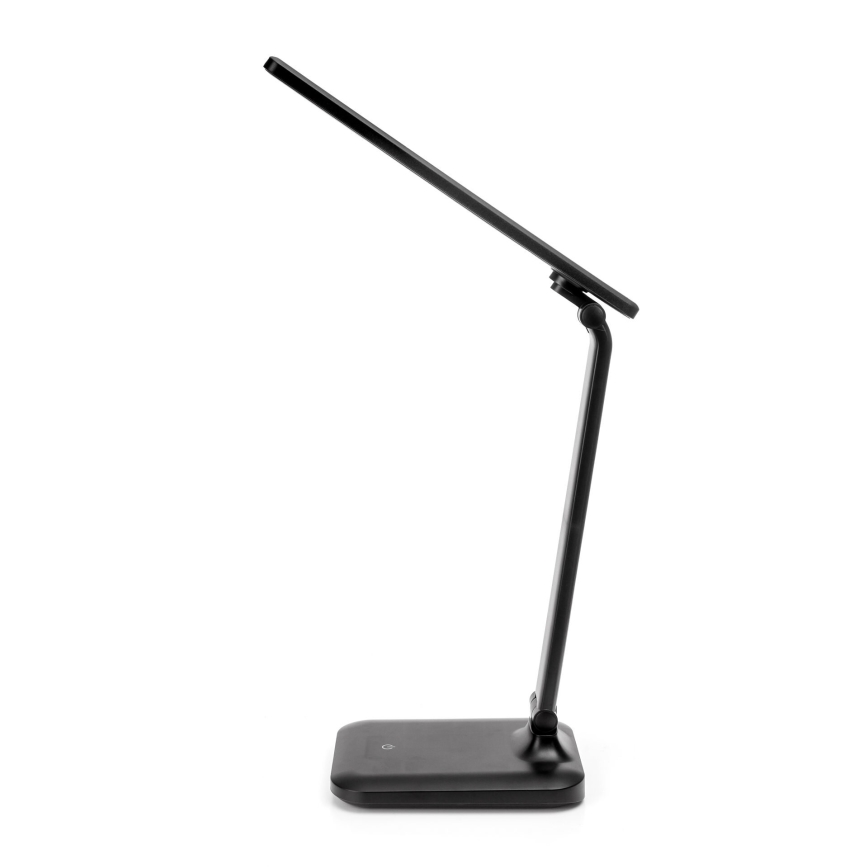 LED Dimbar touch bordslampa med trådlös laddning och USB port REMUS LED/5W/230V svart