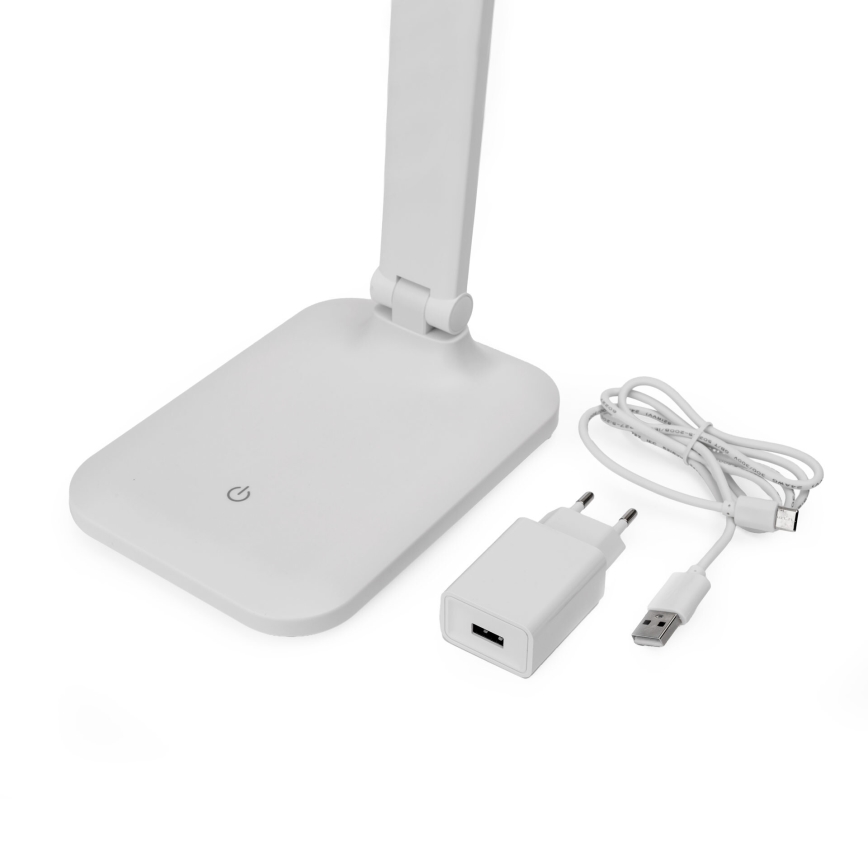 LED Dimbar touch bordslampa med trådlös laddning och USB port REMUS LED/5W/230V vit