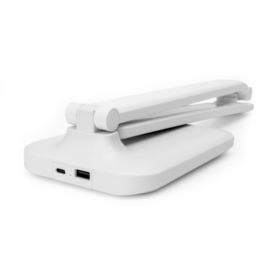 LED Dimbar touch bordslampa med trådlös laddning och USB port REMUS LED/5W/230V vit