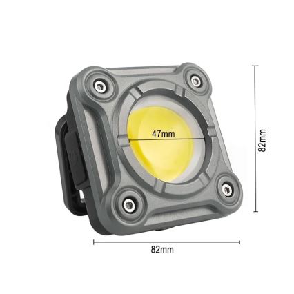 LED Dimbar uppladdningsbar arbetslampa LED/15W/5V IPX4 1000 lm 2000 mAh