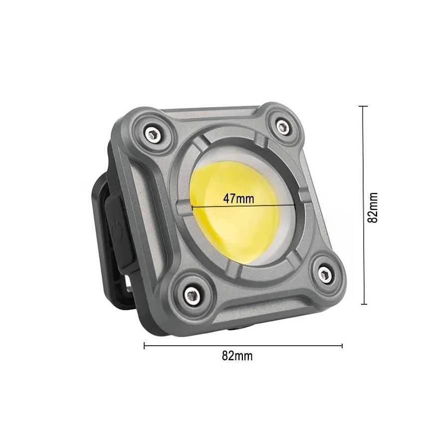 LED Dimbar uppladdningsbar arbetslampa LED/15W/5V IPX4 1000 lm 2000 mAh