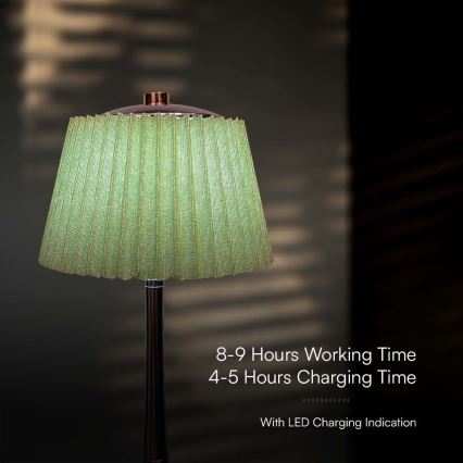 LED Dimbart uppladdningsbart touchbordslampa LED/1,5W/5V 3000/4000/6000K 1800 mAh grön