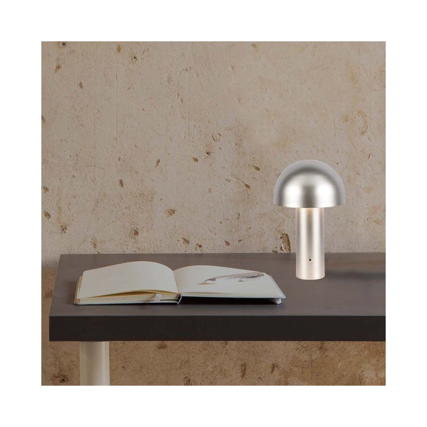 LED Dimbara uppladdningsbara touchbordslampa LED/1W/5V 3000-6000K 1800 mAh guld