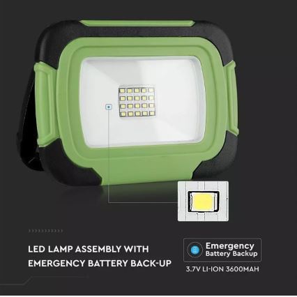 LED Dimbar uppladdningsbar strålkastare SAMSUNG CHIP + SOS funktion 20W/3,7V/USB IP44