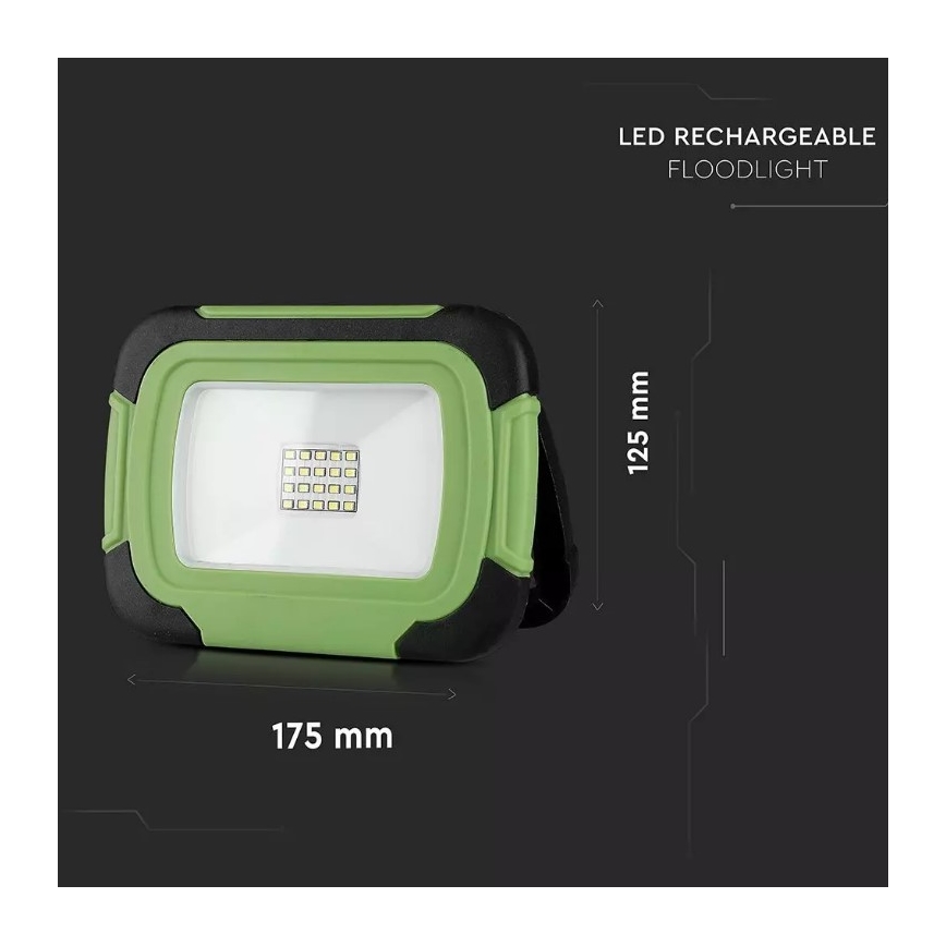 LED Dimbar uppladdningsbar strålkastare SAMSUNG CHIP + SOS funktion 20W/3,7V/USB IP44